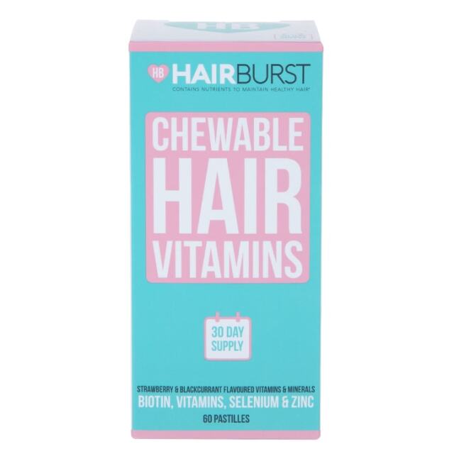 Hairburst Chewable Hair Vitamins 30 Day Supply 60 Pastilles - 1