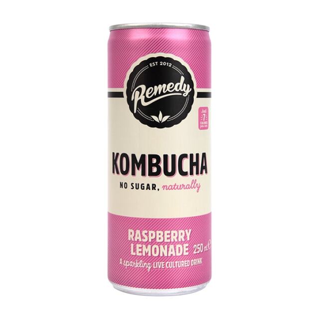 Remedy Raspberry Lemonade Kombucha 250ml - 1