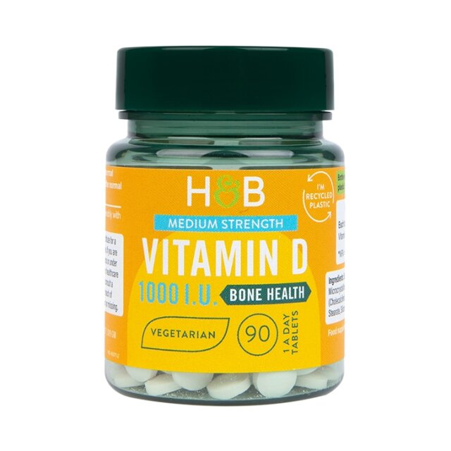 Holland & Barrett Vitamin D3 1000 I.U. 25ug 90 Tablets - 1