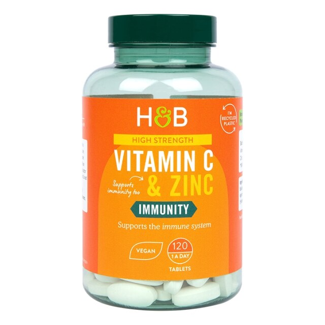 Holland & Barrett Vitamin C & Zinc 120 Tablets - 1