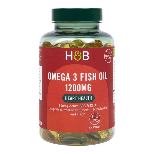 Holland & Barrett Omega 3 Fish Oil 1200mg 120 Capsules - 1