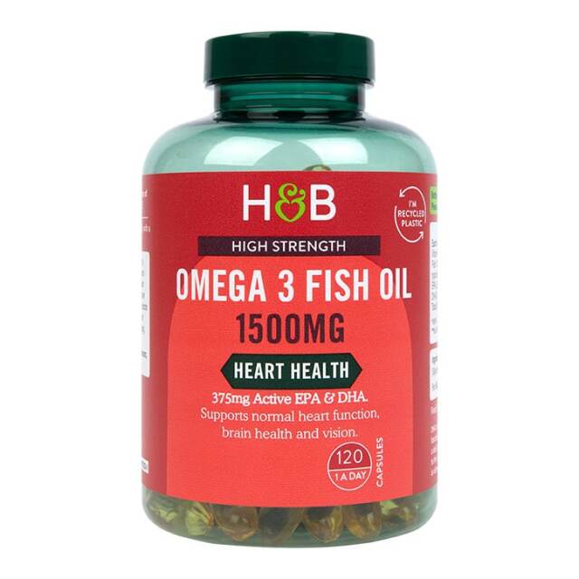 Holland & Barrett Omega 3 Fish Oil 1500mg 120 Capsules - 1