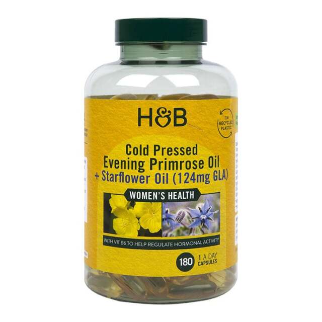 Holland & Barrett Evening Primrose Oil + Starflower Oil 180 Capsules - 1