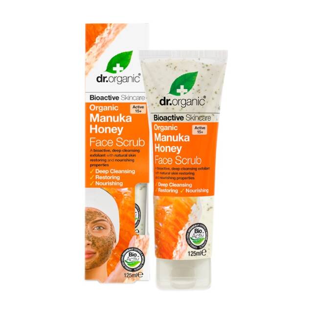Dr Organic Manuka Honey Face Scrub 125ml - 1