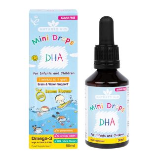 Nature's Aid DHA Σταγόνες Χ/ΓΛ με γεύση λεμόνι 50ml