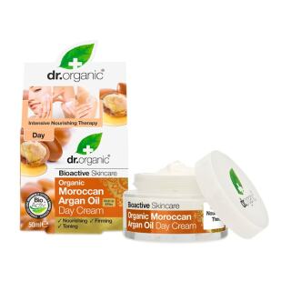 Dr Organic Κρέμα Ημέρας με Βιολογικό Έλαιο Argan 50ml