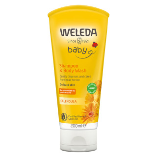Weleda Baby Βρεφικό Σαμπουάν & Αφρόλουτρο με Εκχύλισμα Καλέντουλας