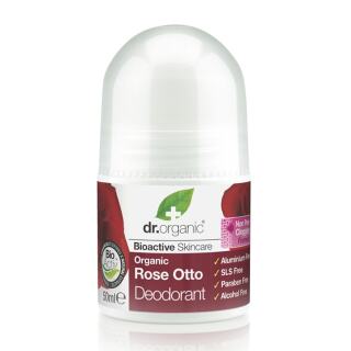 Dr Organic Αποσμητικό Rose Otto 50ml