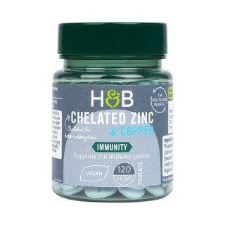 Holland & Barrett Ψευδάργυρος & Χαλκός 15mg 120 Δισκία