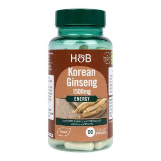 Holland & Barrett Κορεάτικο Τζίνσενγκ 1500mg 90 Κάψουλες