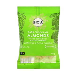 Holland & Barrett Αμύγδαλα με Επικάλυψη Μαύρης Σοκολάτας 30g