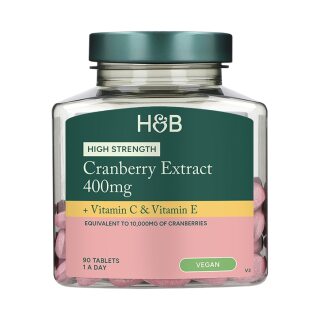 Holland & Barrett Εκχύλισμα Κράνμπερι Υψηλής Δραστικότητας 400mg 90 Δισκία