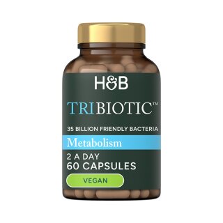 Holland & Barrett Tribiotic Συμπλήρωμα Προβιοτικών για υγιή Μεταβολισμό 60 Κάψουλες