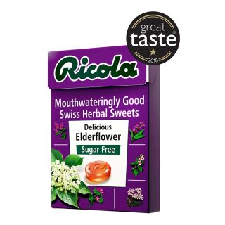 Ricola Elderflower Swiss Herbal Καραμέλες Χωρίς Ζάχαρη 45g