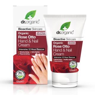 Dr Organic Κρέμα Χεριών, Νυχιών Rose Otto 125ml