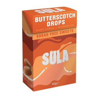 Sula Butterscotch Καραμέλες Χωρίς Ζάχαρη 42g