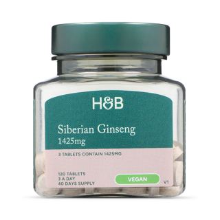 Holland & Barrett Τζίνσενγκ Σιβηρίας 1425mg 120 Δισκία