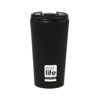 Ecolife Coffee Ποτήρι Θερμός Μαύρο 370ml