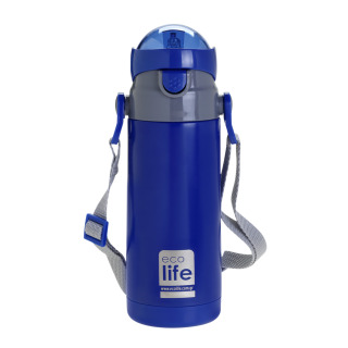 Ecolife Παιδικό Παγούρι Θερμός Μπλε Navy 400ml