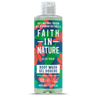 Faith in Nature Αφρόλουτρο με Βιολογική Αλόη Βέρα 400ml