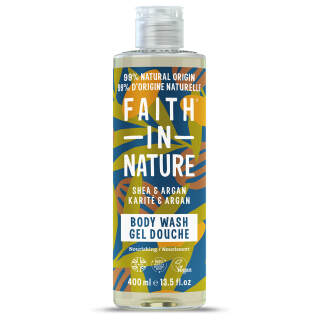 Faith in Nature Αφρόλουτρο με Βούτυρο Καριτέ & Βιολογικό Έλαιο Aργκάν 400ml