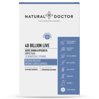 Natural Doctor 40 Billion Προβιοτικά 30 Κάψουλες