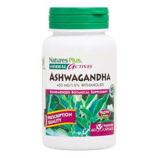 Natures Plus Herbal Actives Εκχύλισμα Ρίζας Ashwagandha 60caps