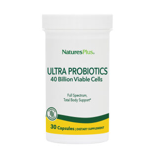 Natures Plus Ultra Probiotics Συμπλήρωμα Προβιοτικών 40 Δις Βιώσιμα Κύτταρα 30 Κάψουλες