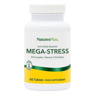 Natures Plus Mega Stress Complex Φόρμουλα Κατά του Άγχους 60 Δισκία