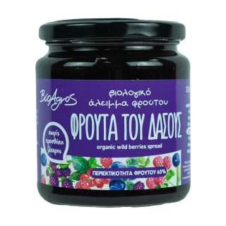Βιοαγρός Βιολογικό Άλειμμα με Φρούτα του Δάσους Χωρίς Προσθήκη Ζάχαρης 320g