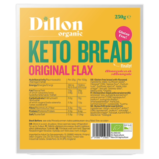 Dillon Organic Ψωμί Keto με Λιναρόσπορο Χ/ΓΛ 250g
