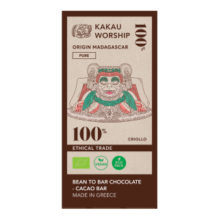 Kakau Worship Madagascar Chocolate 100% 75g