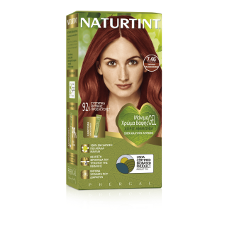 Naturtint Μόνιμη Βαφή Μαλλιών 7.46 Έντονο Χαλκοκόκκινο 170ml