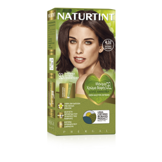 Naturtint Μόνιμη Βαφή Μαλλιών 4.32 Έντονο Καστανό 170ml