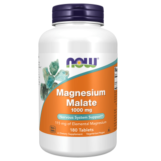 NOW® Μηλικό Μαγνήσιο 1000mg 180 Ταμπλέτες