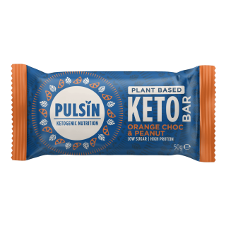Pulsin Keto Μπάρα Πρωτεΐνης με Κέικ Σοκολάτας Φιστίκια & Άρωμα Πορτοκάλι 50g