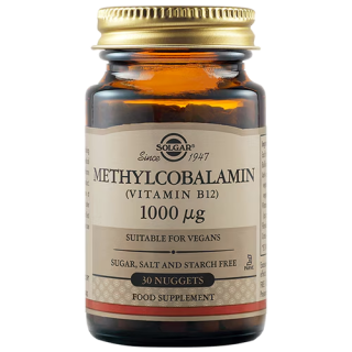 Solgar Βιταμίνη B12 1000μg 30 Υπογλώσσια Δισκία