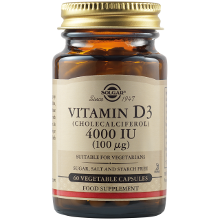 Solgar Βιταμίνη D3 400 IU 60 Κάψουλες