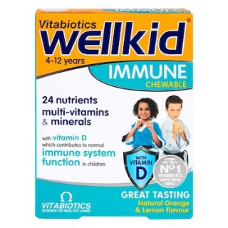 Vitabiotics Wellkid Υποστήριξη Ανοσοποιητικού 30 Μασώμενα Δισκία