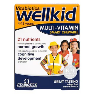 Vitabiotics Wellkid Παιδική Πολυβιταμίνη 30 Μασώμενα Δισκία