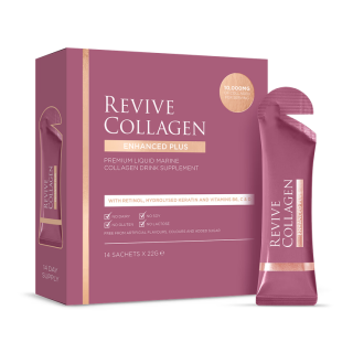 Revive Collagen Enhanced Plus Υγρό Ρόφημα Θαλάσσιου Κολλαγόνου 10000mg 14 Φακελάκια