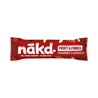 Nakd Μπάρα Φρούτων και Φυτικών Ινών Φράουλα & Βατόμουρο 44g