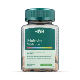 Holland & Barrett Πολυβιταμίνη με Σίδηρο 60 Δισκία