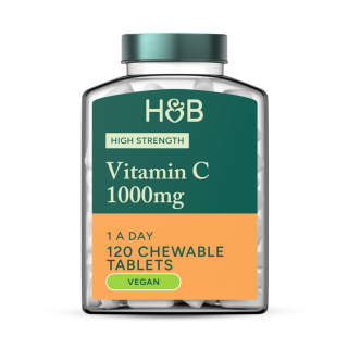 Holland & Barrett Βιταμίνη C Υψηλής Δραστικότητας 1000mg 120 Μασώμενα Δισκία