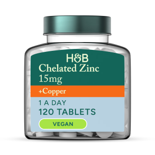 Holland & Barrett Zinc & Copper 15mg 120 Tablets