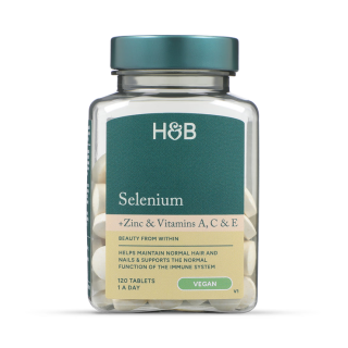 Holland & Barrett Σύμπλεγμα Ψευδάργυρου και Σεληνίου με Προσθήκη Βιταμινών A, C, E 120 Δισκία