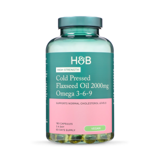 Holland & Barrett Vegan High Strength Flaxseed Triple Omega 3-6-9 Oil