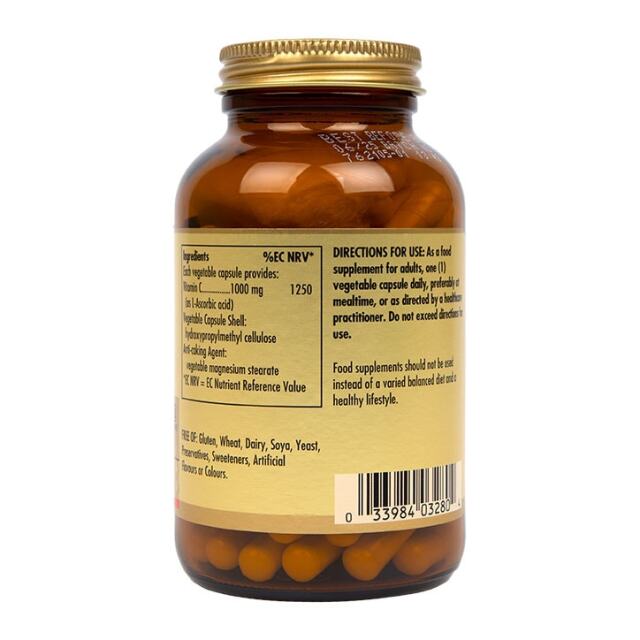 Solgar Vitamin C 1000mg 100 Vegi Capsules - 3