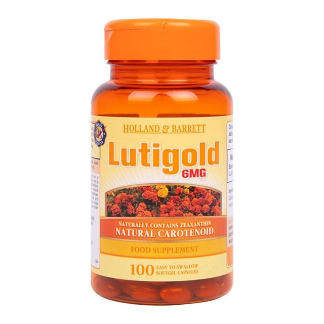 Holland & Barrett Lutigold Lutein 100 Capsules 6mg - 1