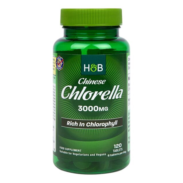 Holland & Barrett Chinese Chlorella Rich in Chlorophyll 120 Tablets 3000mg - 1